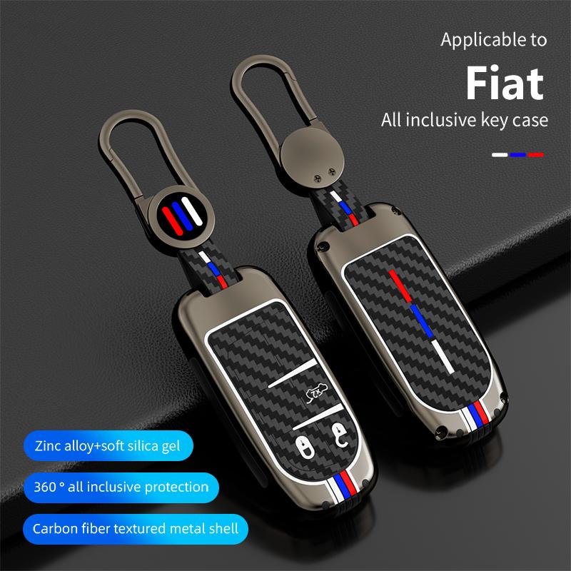 Car Key Case Full Cover for Jeep Grand Cherokee Renegade Fiat Freemont Dodge Charger Challenger Durango Journey Accessories