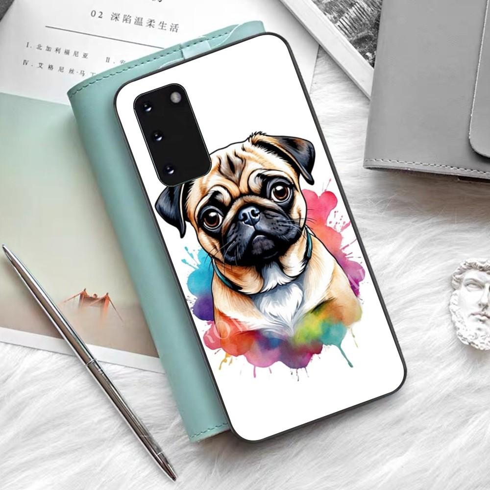 French Bulldog Dog Pug Phone Case Silicone PC+TPU For Samsung S10 20 30 22 23 24 Plus Lite Ultra Cover