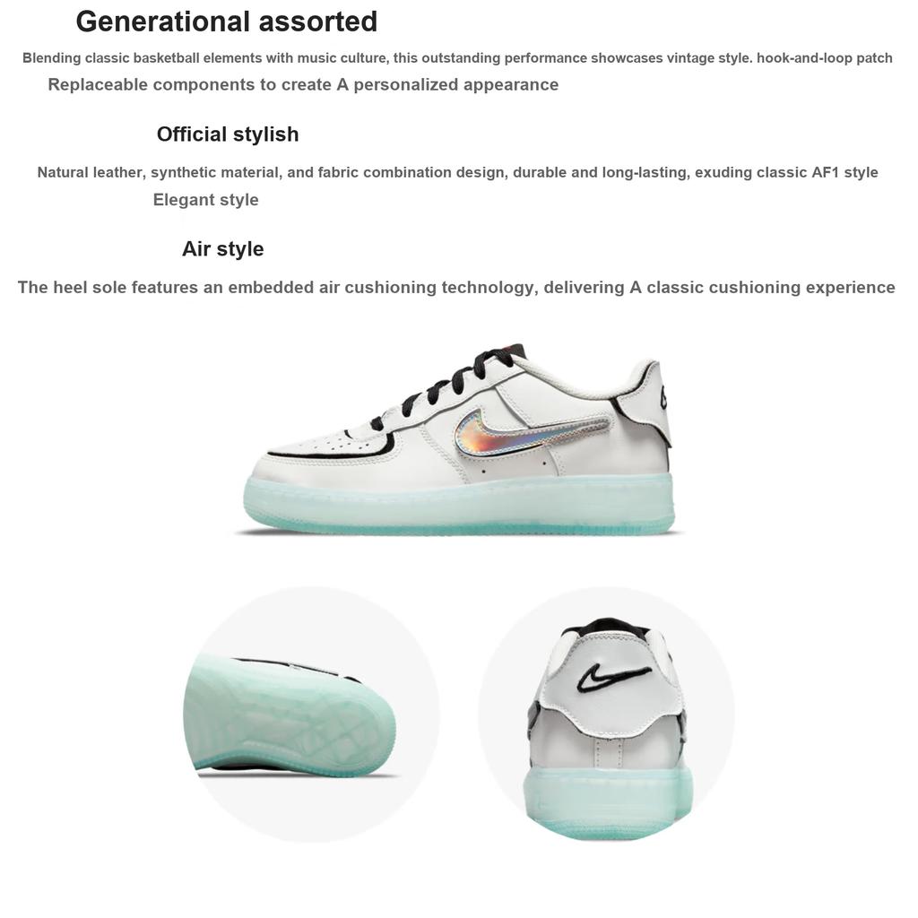 New Nike Air Force 1/1 Low AF1 Mix White GS DH7341-100