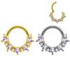 Hohe Qualität Kinder Klassische Mode Piercing 316L Edelstahl Zirkon Nasenring Körperschmuck Hochzeitsgeschenk