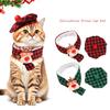 Christmas Pet Costume Dog Cats Christmas Reindeer Hat Headwear Pet Birthday Supply Dog Hat Paids Scarf