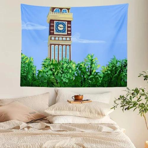 Home Fashion Decoration Tapestry Hand-painted Watercolor Sunset Print Bedroom Living Room Tapestry