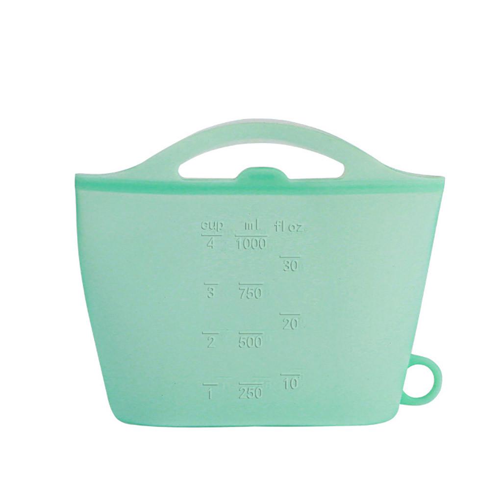 Reusable Vacuum Food Sealer Silicone Storage Bag Container Kitchen Fridge Small