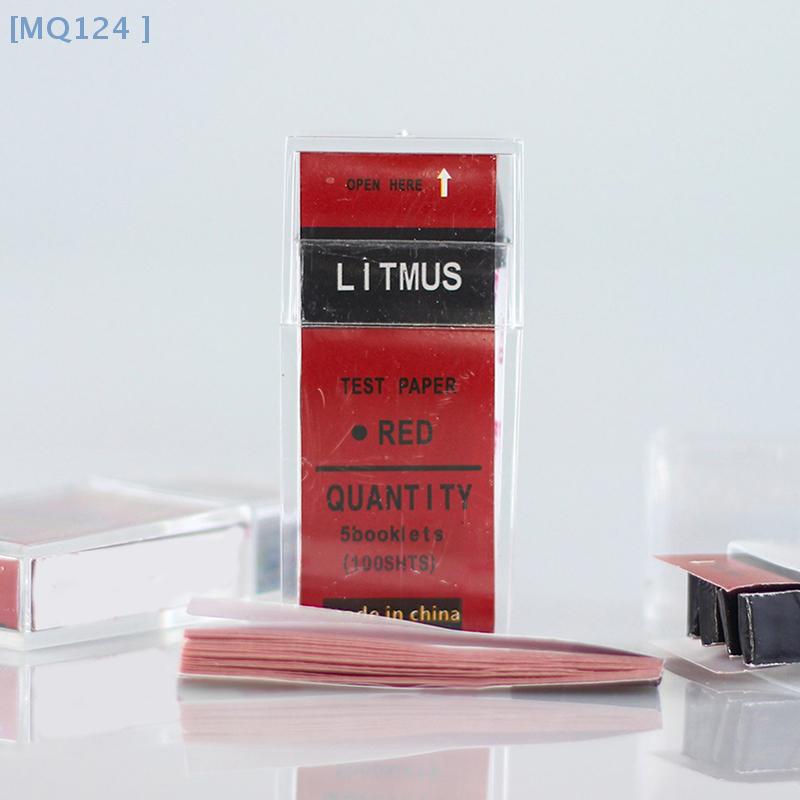 100 Strips/Box PH Test Strips Red/Blue Litmus Paper Acid Alkali Test Paper For Water Soil Laboratory Acid Alkaline Detection