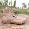 Summer Combat Boots Men's New Training Boots Men's Mesh Breathable Tactical Boots High-top Security Shoes Ultra-light Combat Training Boots