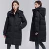 Young mother down jacket women's medium and long winter new loose foreign and thin white duck down jacket