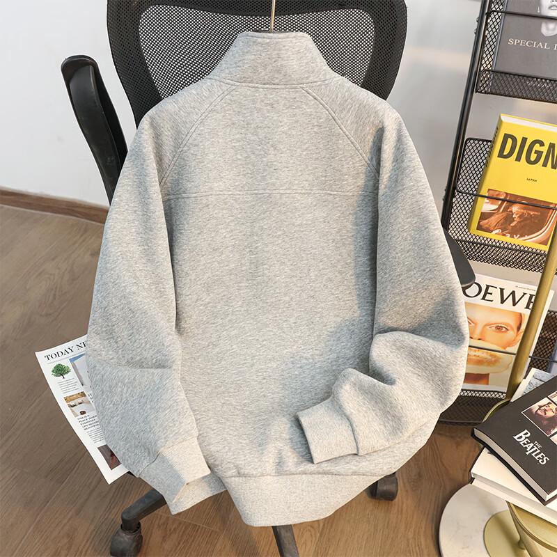 MEDE Men's Stand Collar Zipper Baseball Sweatshirt Jacket