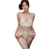Sexy Erotic Onesie Women's Lace Deep V Temptation Steel Tray Gathers Erotic Underwear Open Crotch Free Erotic Underwear