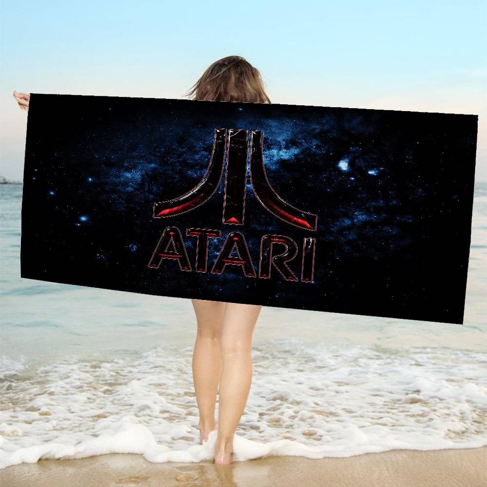 A-AtariS Game Logo Microfiber Beach Towel Absorbent Quick dry Soft Yoga Swimming Resort Mountain Climbing Towel