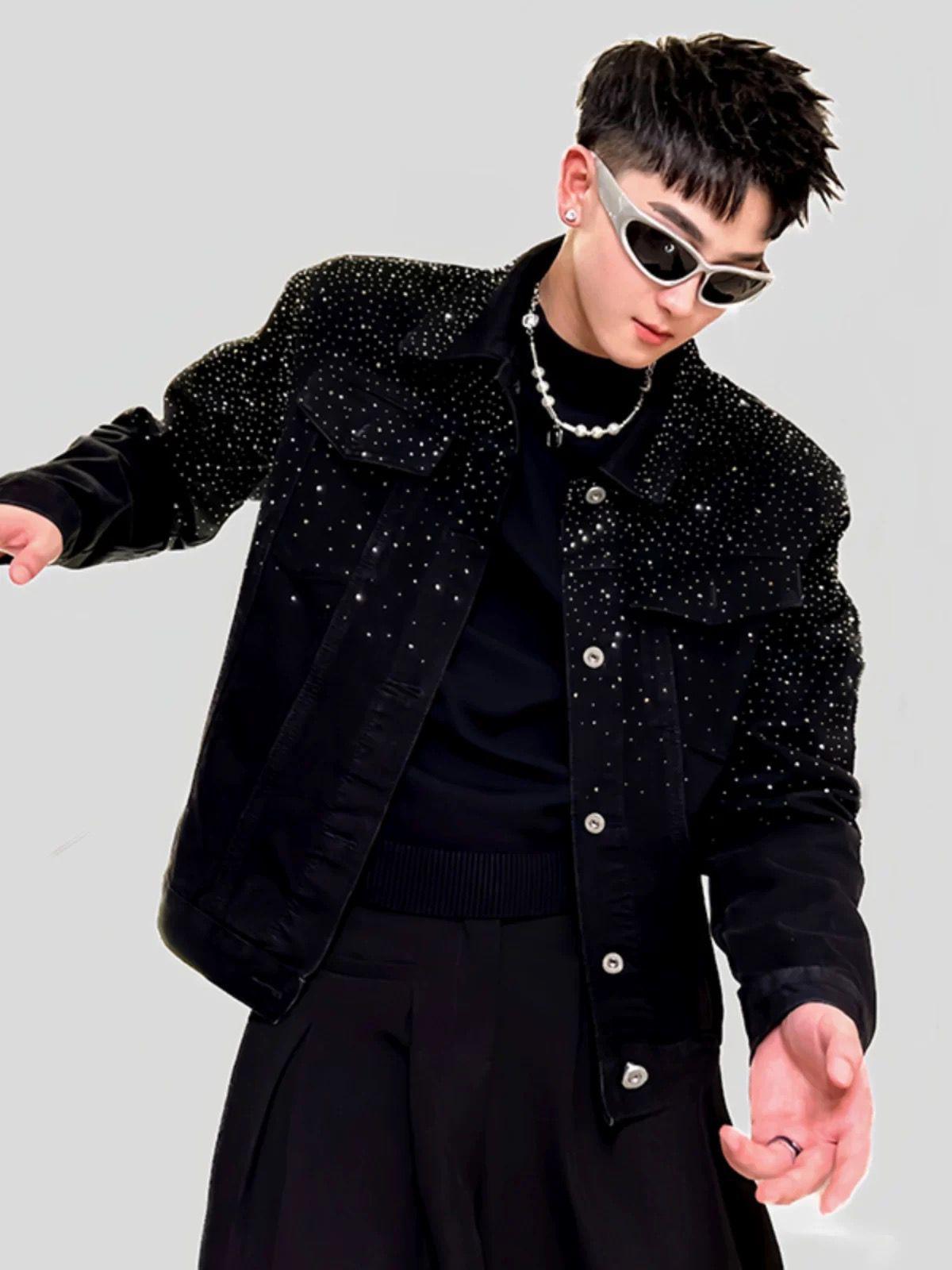 Gypsy Hot Diamond Jacket Spring and Autumn Premium Gown Men s Top M