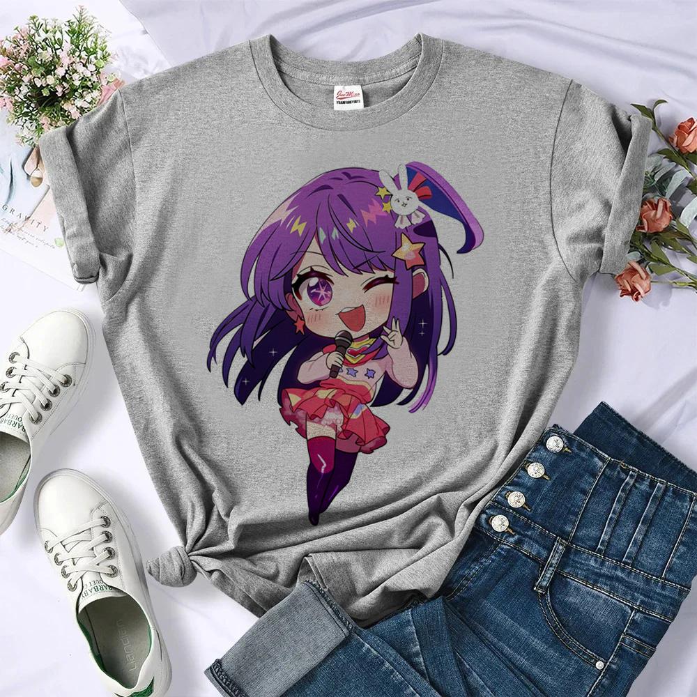 Oshi No Ko Shirt Female Funny Japanese Gyaru Jojifuku Dollette Top Tees Aesthetic Cheap Meme Anime Y2k