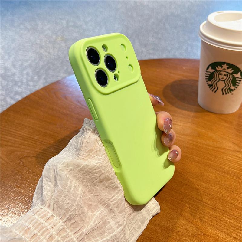 

Active Touch Camera Button Matte Liquid Silicone Case For iPhone 17Air 17 17Pro 17Pro Max Neon Color Lens Protection Back Cover For iPhone 17Pro Max
