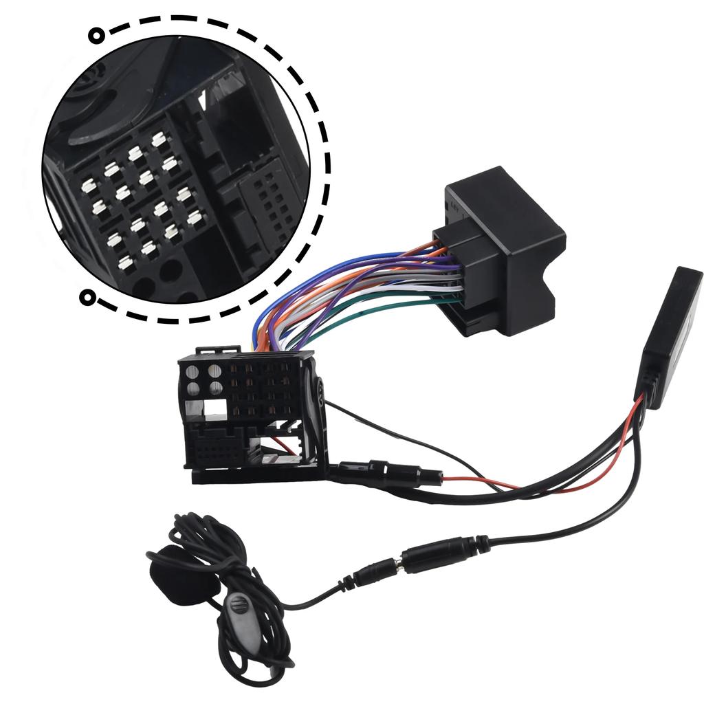 For Radio Blue Tooth Adapter Cable AUX IN Audio 12pin Wire Adapter For E83 For X3 For MINI 2001 - 2006