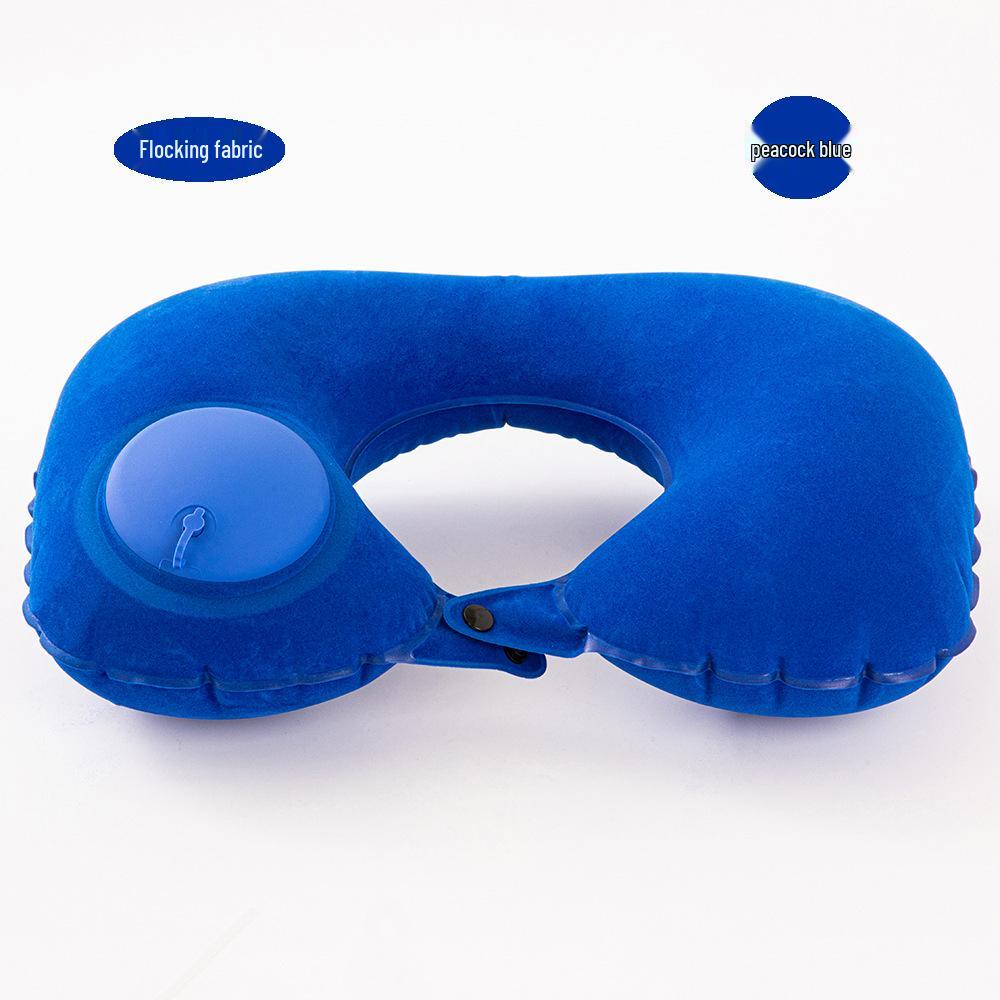 Quick Inflate U-Shaped Travel Neck Pillow