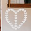 100pcs Acrylic Mirror Wall Stickers Heart Shape Decor Bedroom Living Room Wall Decals Easy Stick Peel Reusable