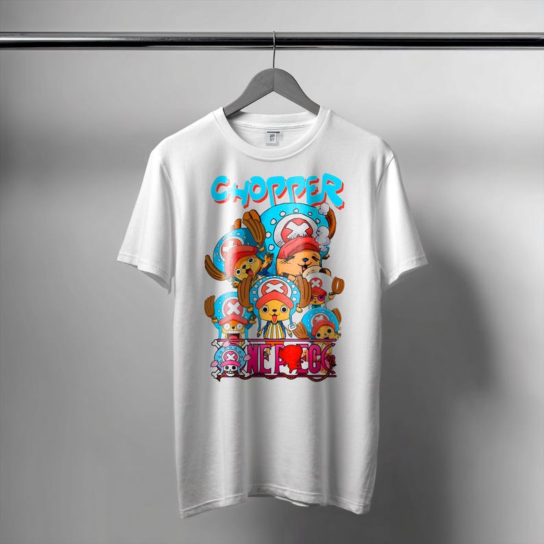 One Piece Strohhut-Piraten Crew T-Shirt, Unisex Anime Fan Streetwear Tee, 100% Baumwolle Lässiges Kurzarm Top