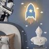 Cartoon LED Rocket Wall Lamp Modern Eye Protection  Passageway Study Bedside Star Rocket Wall Lamp for Kid Room Easy To Install