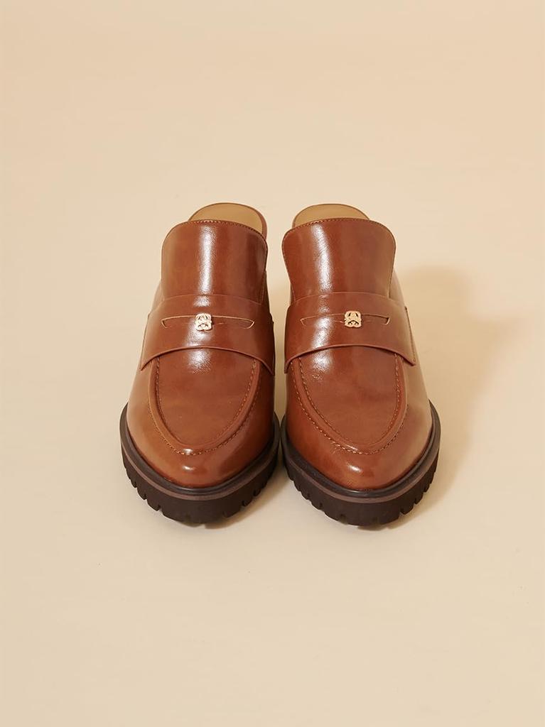 Snidel Loafer Clogs SWGS254629 CML Large Women's