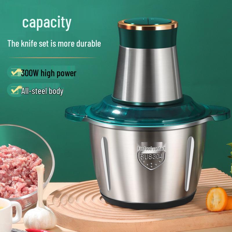 Stainless Steel Multifunctional Electric Meat Grinder & Food Processor