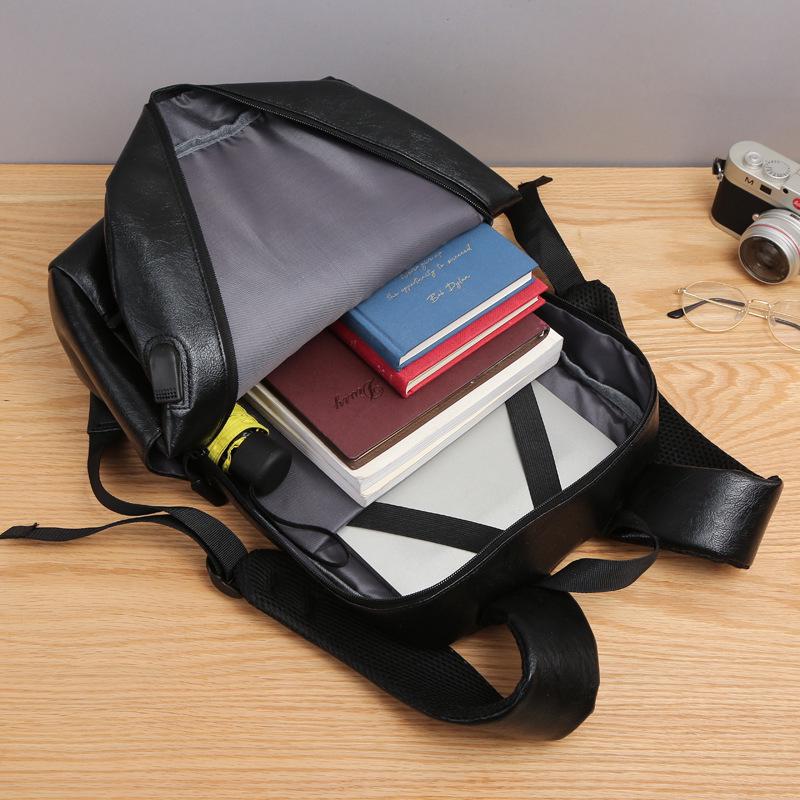 Quality Men's Business Commuter Backpack Stylish Simple Student School Bag Laptop Bag