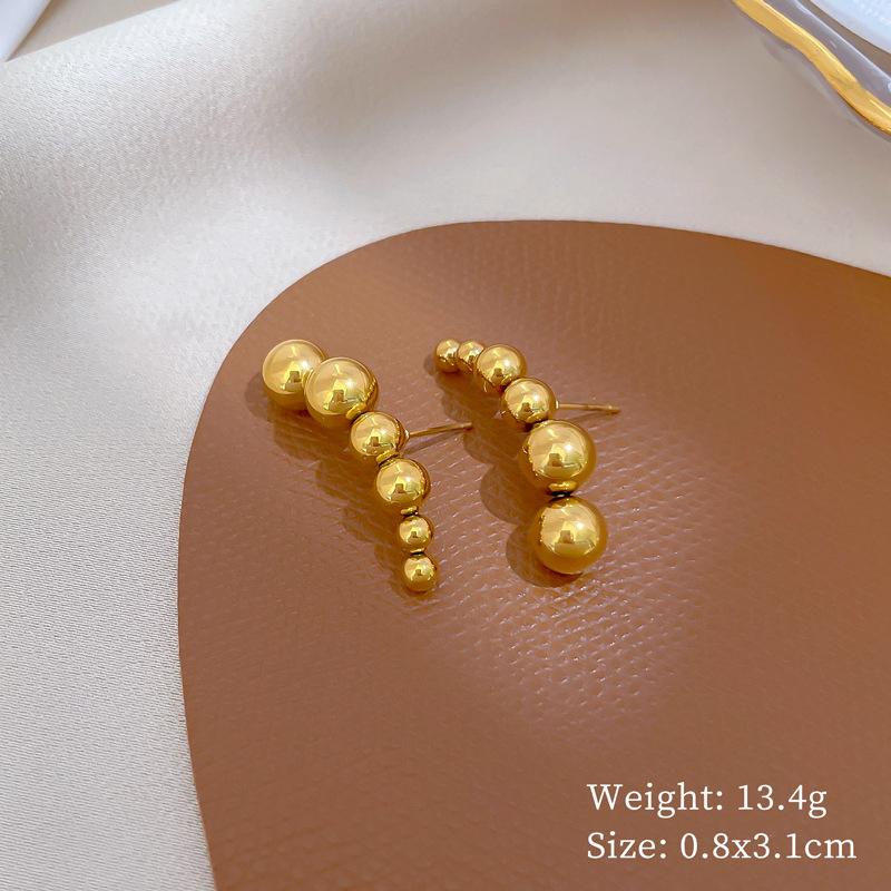 Fritillary Clover Minimalist Stud Earrings Cold Men'S And Women'S Earrings Personality Temperament Banquet Earrings