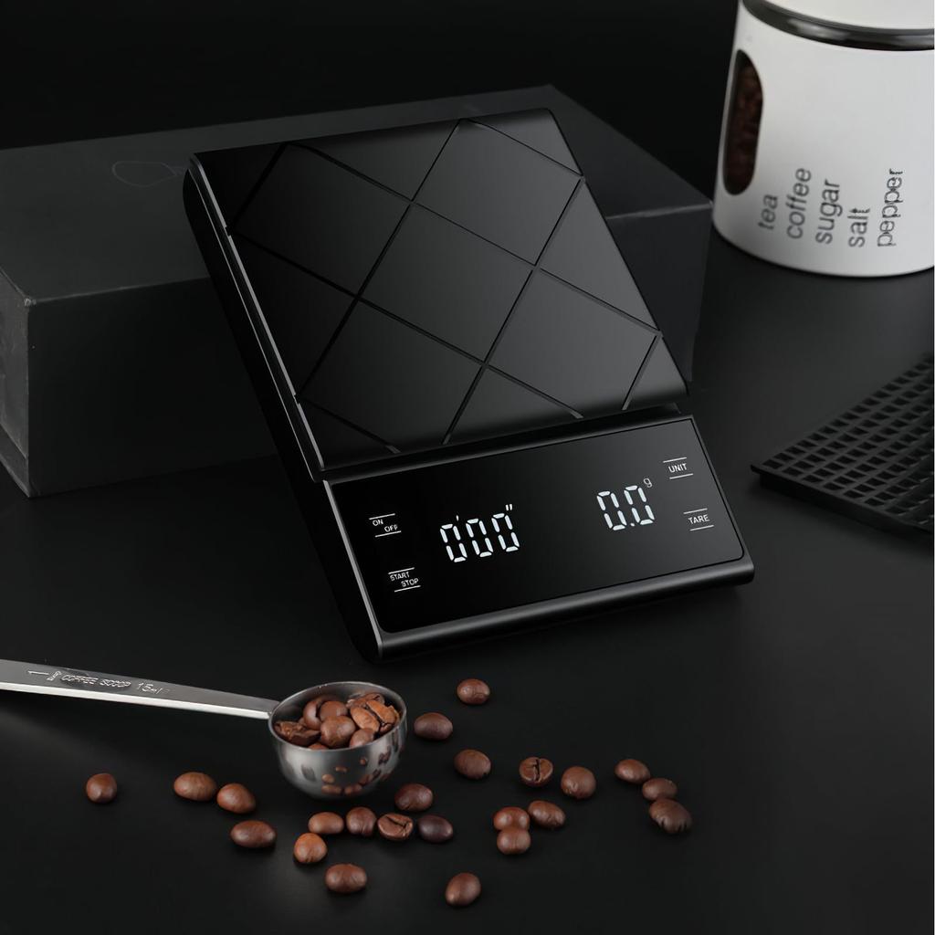 Smart Functionality 1pc Coffee Scale Espresso Scale Kitchen Scale With Timer 6.61LB/0.1g Digital Coffee Scale Over Drip Espresso Scale