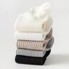 5 Pairs Of Short Socks Women's Summer Solid Color Black And White Simple Casual Low Cut Breathable Socks