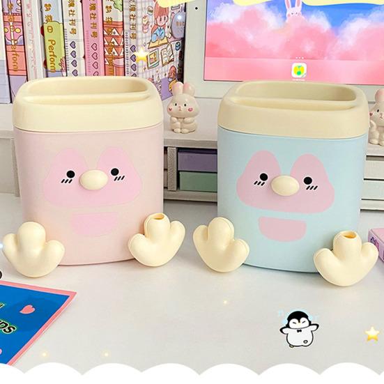 Držák na tužky s válečkovým řezákem na tužky Velkokapacitní úložný prostor Design Penguin Multifunkční organizovaný zásobník na tužky