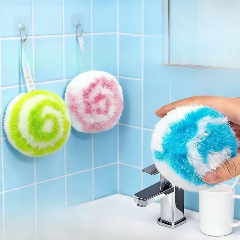 

Heavy Duty Polyester Bathroom Cleaning Scrubber, Non Scratch Magic Sponge For Bathtub And Sink, Reusable Water Pool Brush зелений