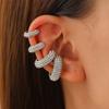 Luxury Sparkling Women's Ear Cuff - No Piercing Needed, Vibrant Colors