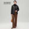 SNOWFLYING Women's Fashion Lapel Duck Down Jacket