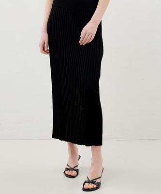 Ollibeudeollibeu Shobari Pleated Knit Skirt Ok6Ss2550