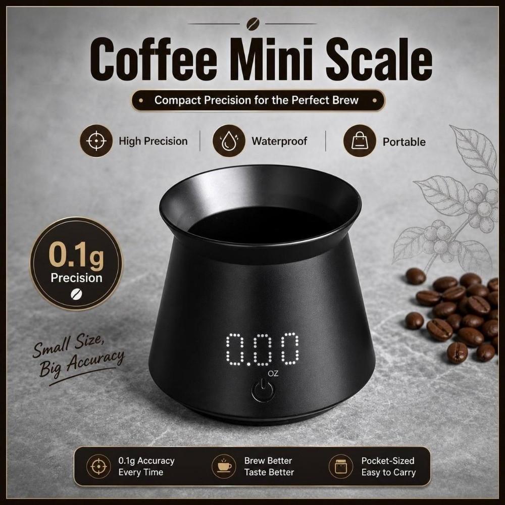 High Precision Measuring Cup Scale Waterproof Electronic Coffee Scale Coffee Mini Scale Kitchen