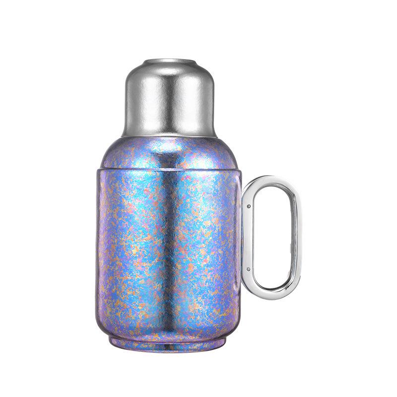 800ML Pure Titanium Tea Pot with Magnetic Lid, Temperature Display, Insulation, Large Capacity - Perfect for Car or Gift Use