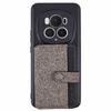 For Honor Magic6 Pro 5G Phone Case Adhesive Card Bag Color Matching with Kickstand
