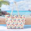 New printed beach bag large-capacity casual shoulder handbag simple and fashionable summer travel tote bag