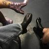 Luxusmarken-Design Leder Tabi Stiefel Mode Runde Klobige Hohe Absätze Stiefeletten Für Damen Herbst Winter Zehenschuhe