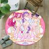 1pc KPop Demon Hunters10 Print Round Carpet Chair Round Carpet Suitable for Bedroom Living Room Home Decorative Carpet