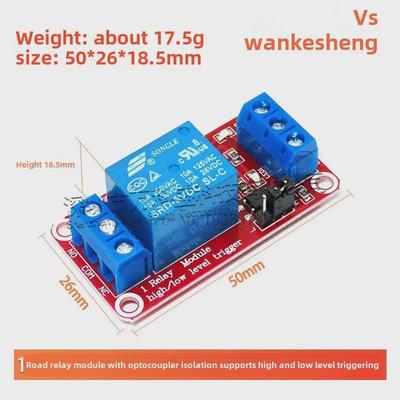 Yüksek/Düşük Seviye Tetiklemeli Optokuplör İzolasyonlu 5V Tek Kanallı Röle Modülü