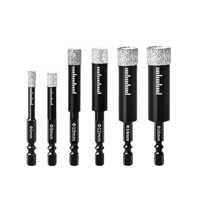 Diamantlött sexkantsskaft Kakelborr för Betong, Granit och Marmor