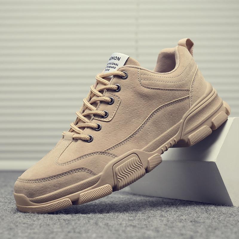 

Summer Martin boots men s leather shoes low-top tooling trendy shoes waterproof and non-slip work labor insurance men s shoes retro 39 коричневий