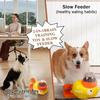 Interactive Dog Treat Dispenser Duck Shape Puzzle Toy for Dogs and Cats Feeding Game