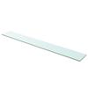 VidaXL Panneaux d'étagère 2 pcs Verre Transparent 110 x 15 cm