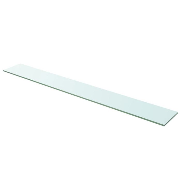 VidaXL Panneaux d'étagère 2 pcs Verre Transparent 110 x 15 cm