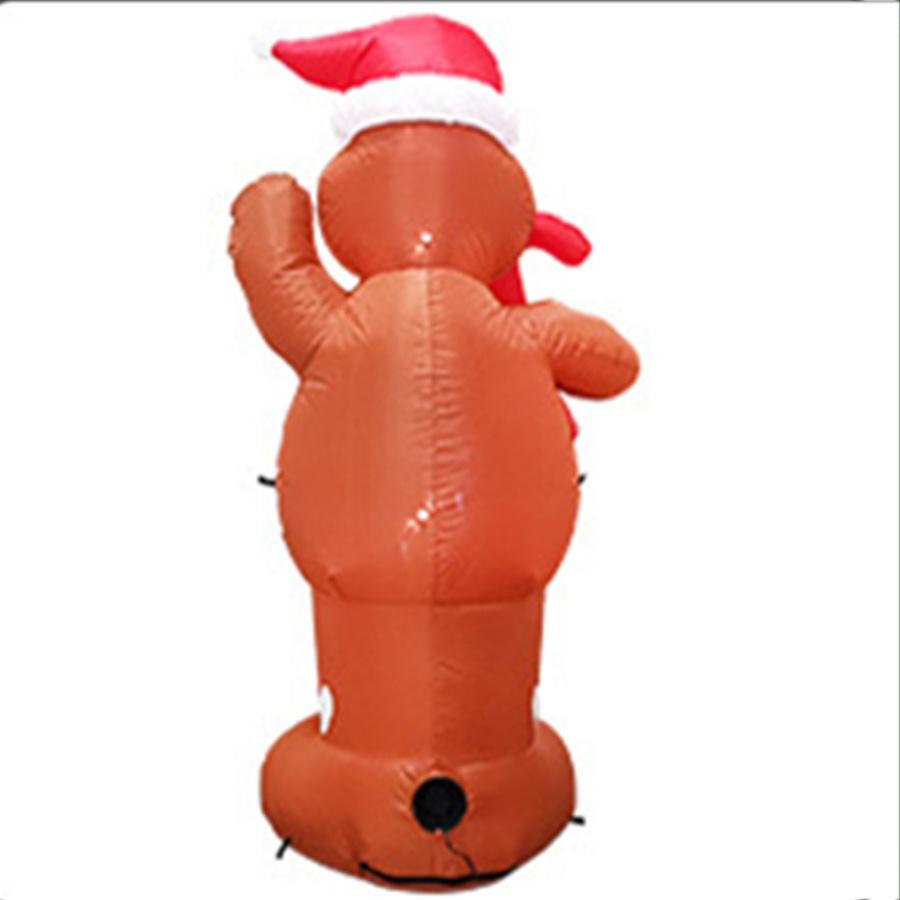 Inflatable Yard Outdoor Lighted Decor Decor Gingerbread for Christmas