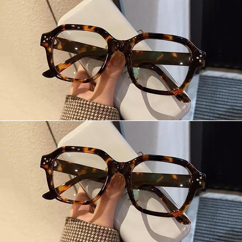Retro Anti Blue Light Computer Glasses Frame Women Oversized Men Trendy Fashionable Stylish Eyeglasses Classic Spectacles Ouclos