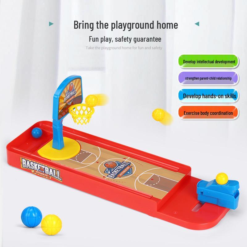 Cross-Border Children's Educational Catapult Frog Bowling & Finger Basketball Toy