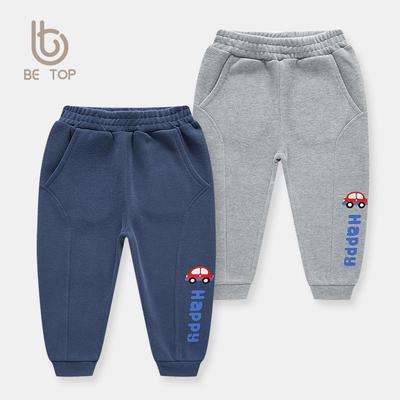 Pantalones de niño de dibujos animados de otoño 2023 para niños: Pantalones casuales de canalé francés