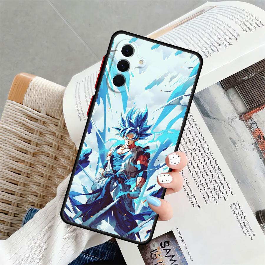 Back Phone Cover Case for Samsung Galaxy A22 A34 A24 A25 A26 A52 A56 A54 A35 A36 A73 A53 A21s Dragon Ball Goku Talent
