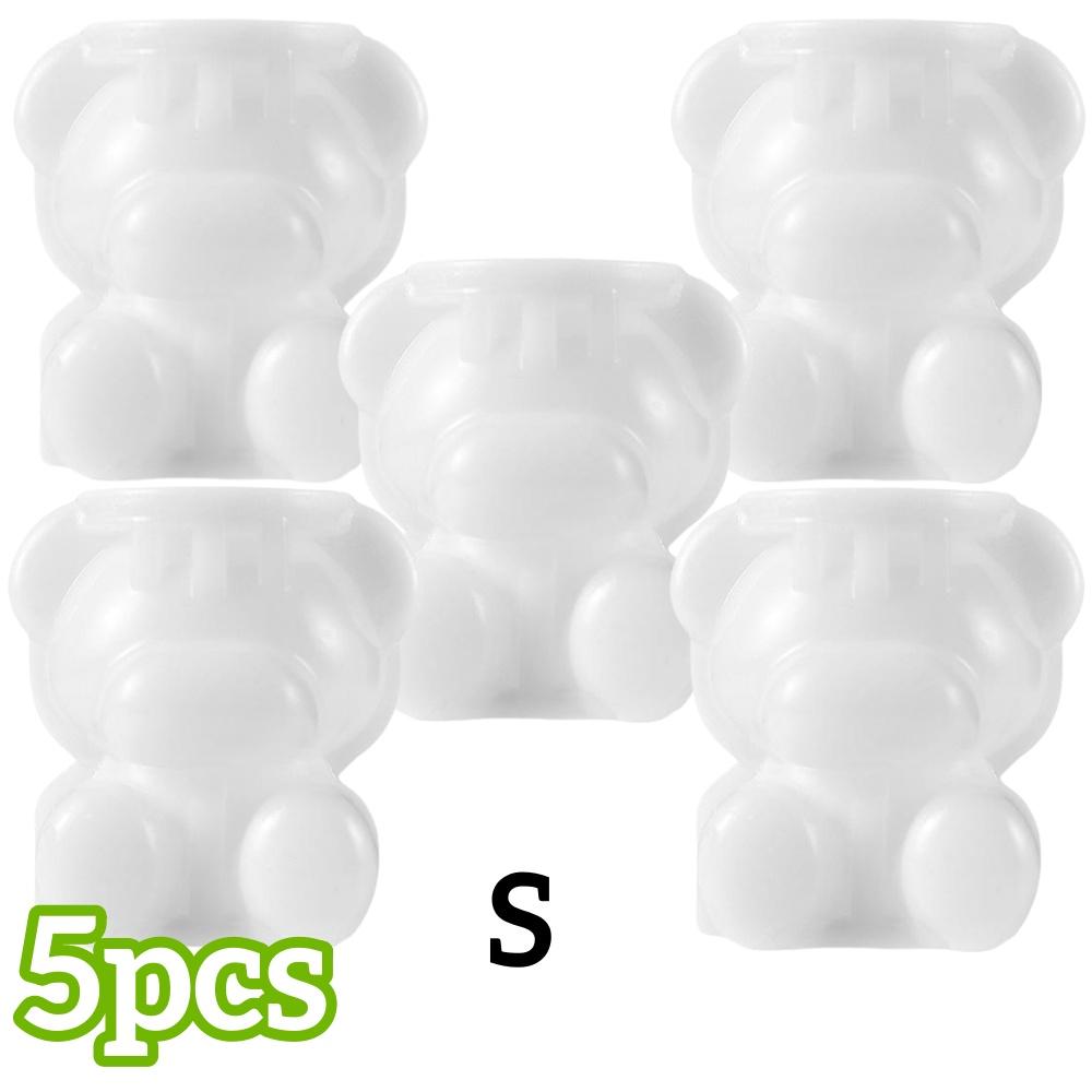 1/5pcs Ice Cube Mold Silicone Teddy Bear-Shaped Ice Tray for Ice Cream Coffee Chocolate DIY Summer Beverage Decor Kitchen Access